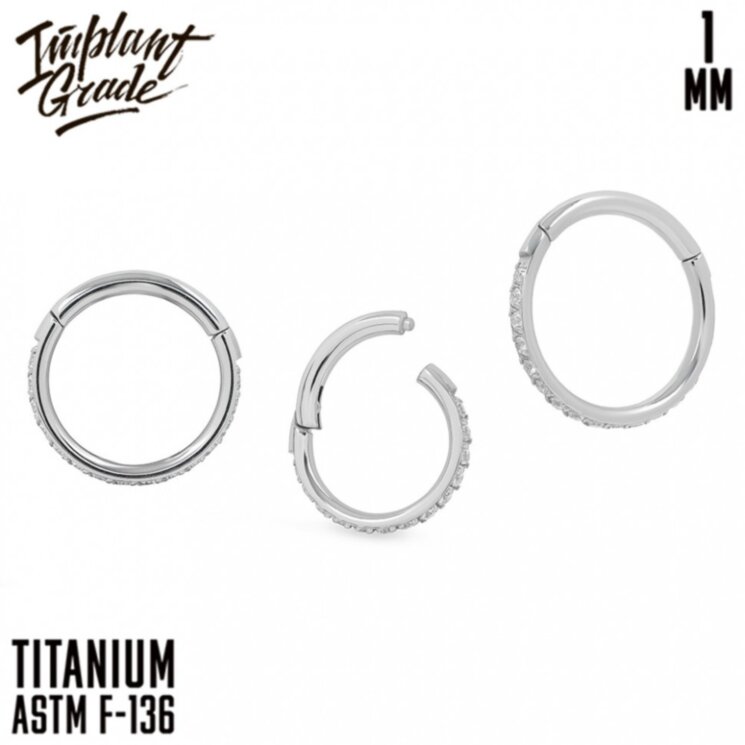 Кольцо-кликер Twilight Implant Grade 1 мм титан