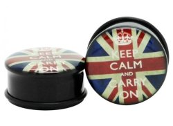 Плаги из акрила Keep calm с резинкой (шт)