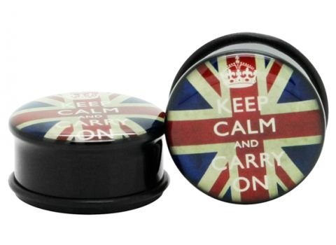 Плаги из акрила Keep calm с резинкой (шт)