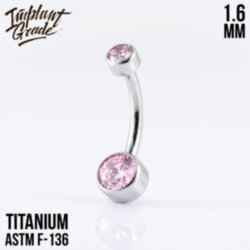 Банан Mia Mini Pink Implant Grade 1.6 мм титан