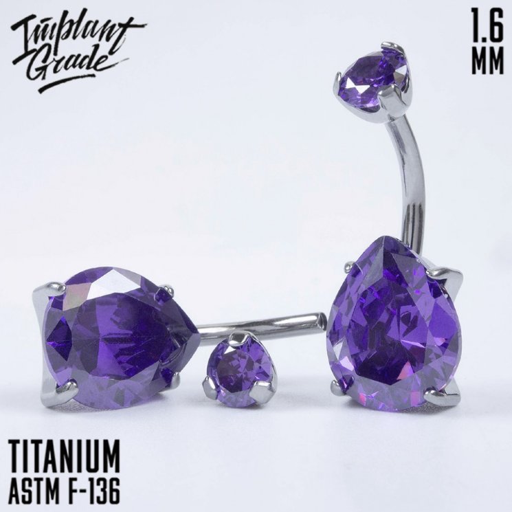 Банан Violet Drop Implant Grade 1.6 мм титан