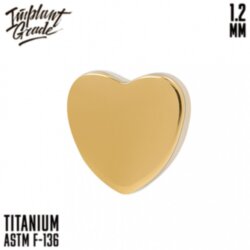 Накрутка Heart Gold Implant Grade 1.2 мм титан+PVD