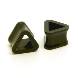 Тоннель в ухо из акрила Triangle чёрный (шт.)