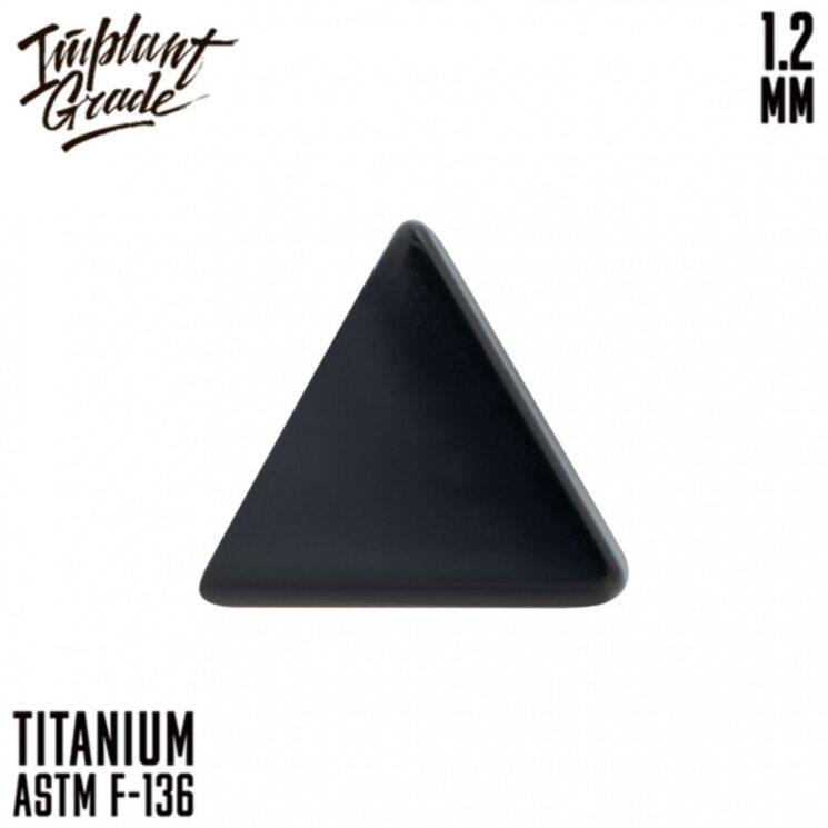 Накрутка Треугольник Black Implant Grade 1.2 мм титан+PVD