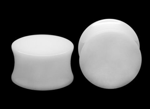 Плаги в ухо Collapsar Белые из акрила (шт)