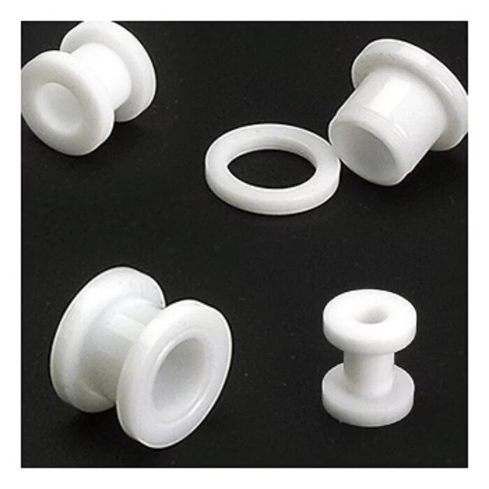 Тоннели Акрил Белые раскручивающиеся (шт)