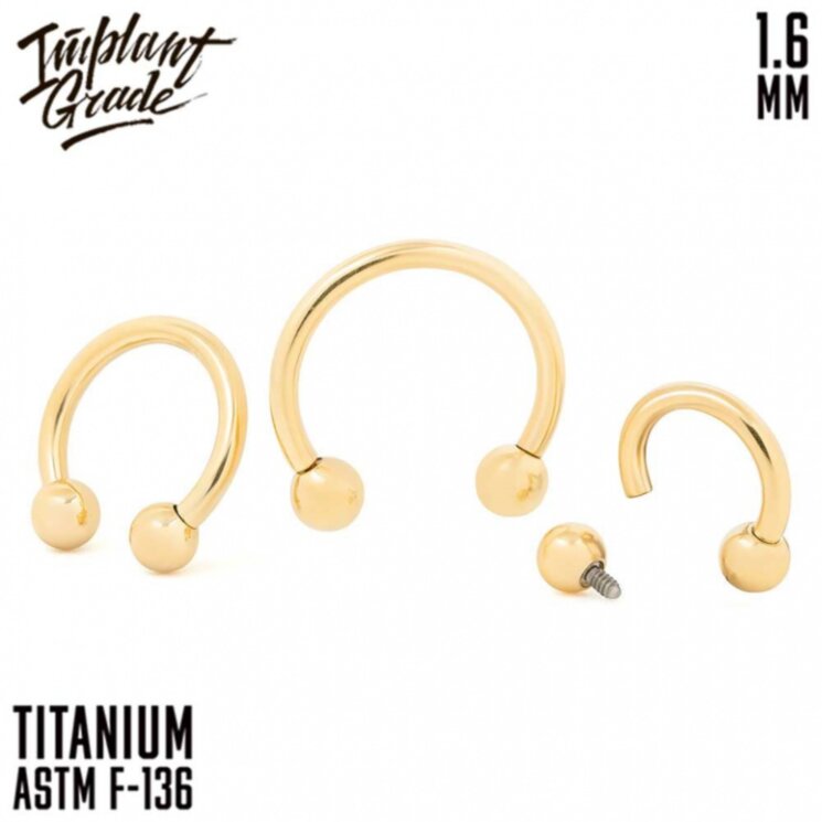 Циркуляр Gold Implant Grade 1.6 мм титан+PVD