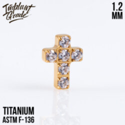 Накрутка Diamond Cross Gold Implant Grade 1.2 мм титан