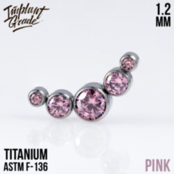 Накрутка 5K Pink Implant Grade 1.2 мм титан