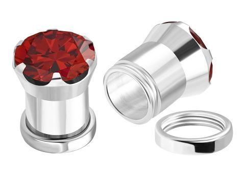 Плаги в уши Big Crystal Red (шт)