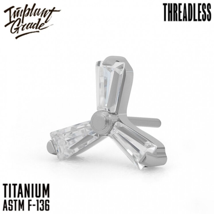 Топ Trefoil Безрезьбовой Implant Grade титан