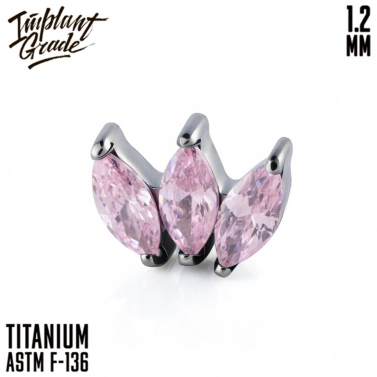 Накрутка Marquise vol.2 Rose Implant Grade 1.2 мм титан