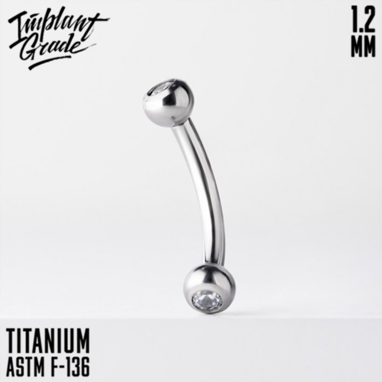  Микробанан Crystal Implant Grade 1.2 мм титан