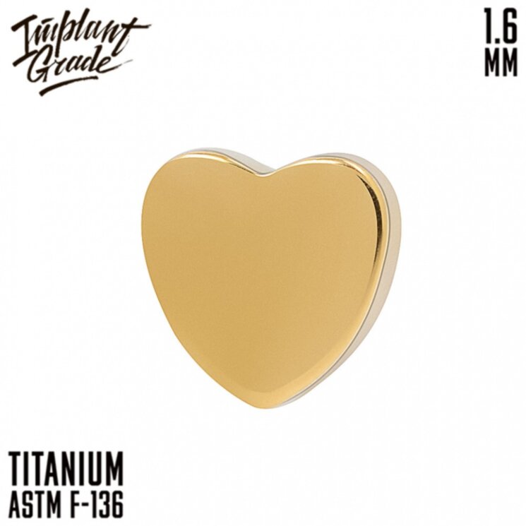 Накрутка Heart Gold Implant Grade 1.6 мм титан