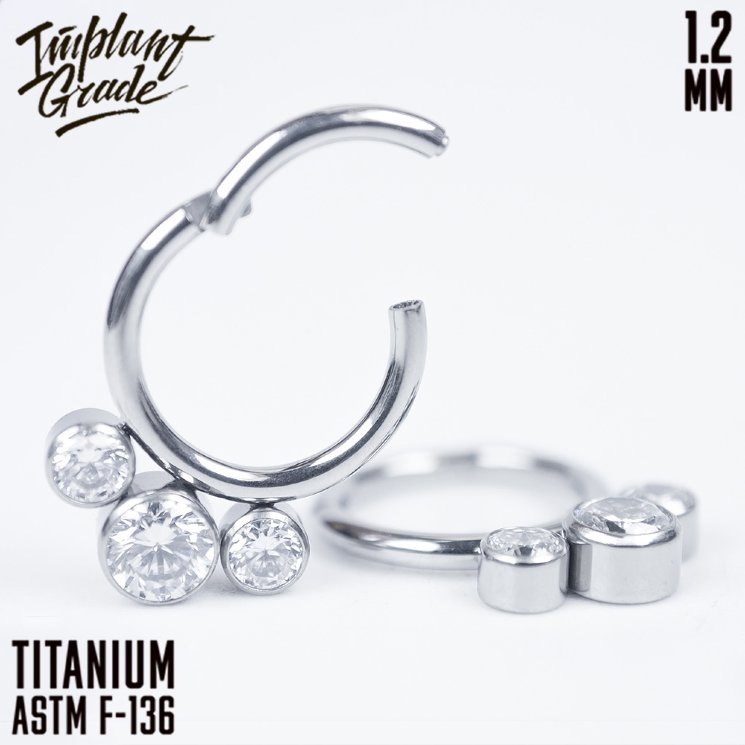Кликер 3 Crystals Implant Grade 1.2 мм титан 