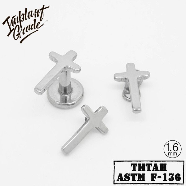 Накрутка Крест Implant Grade 1.6мм титан