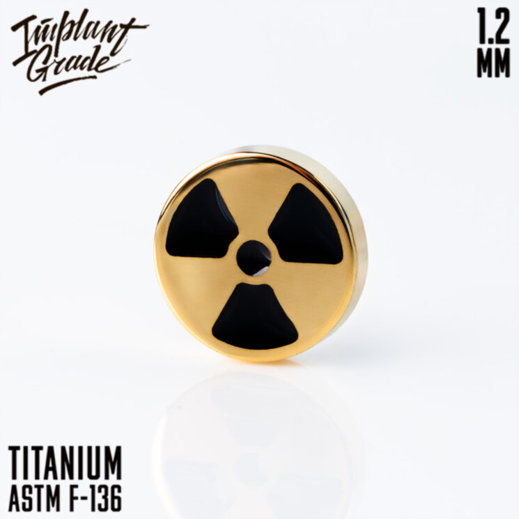 Накрутка Toxic Gold Implant Grade 1.2 мм титан+PVD