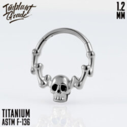Кольцо-кликер Skull Implant Grade 1.2 мм титан