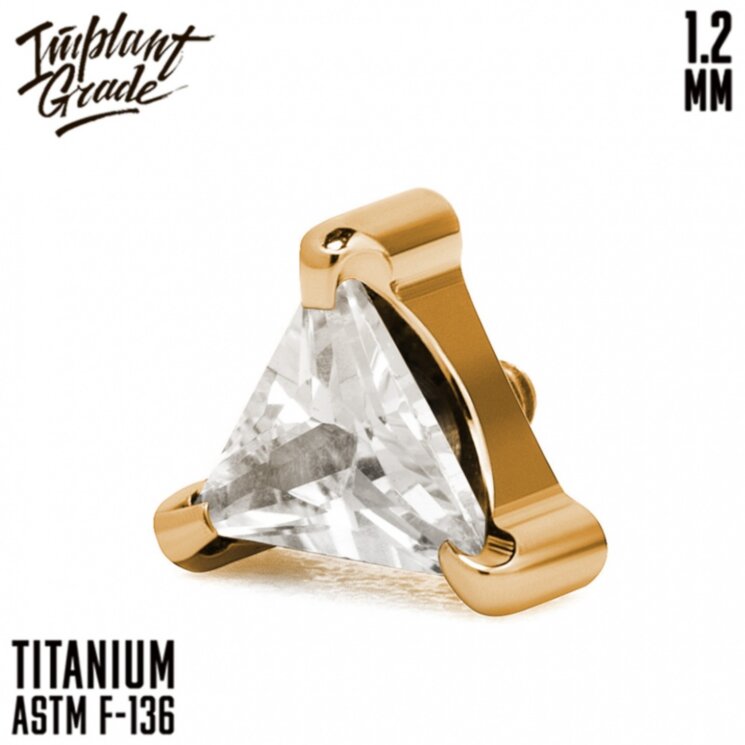 Накрутка Trigon Gold Crystal Implant Grade 1.2 мм титан